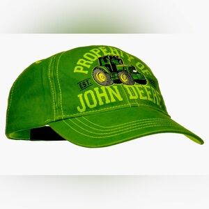 John Deere Boys' Trademark Baseball Cap Baby Toddler Stretchy Band in Back